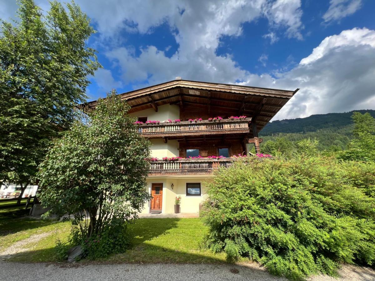 Ferienwohnung Gamsbock Panorama View Balkon, Gartensauna, Garten, Grillplatz Stumm Exteriör bild