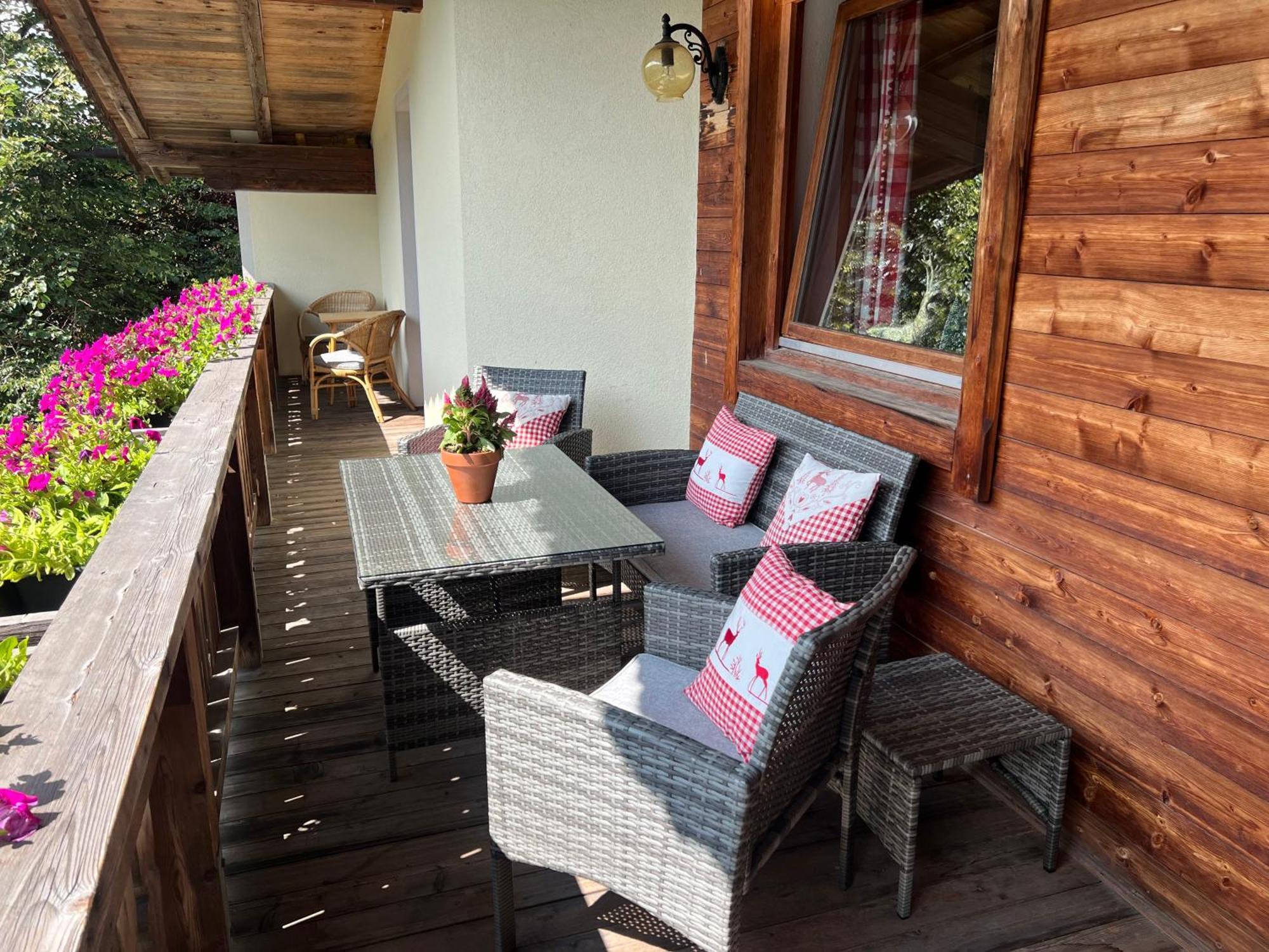 Ferienwohnung Gamsbock Panorama View Balkon, Gartensauna, Garten, Grillplatz Stumm Exteriör bild